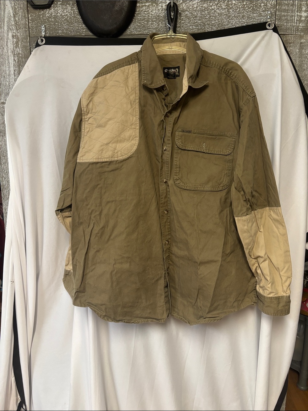 Gander Mountain Men's Two-Tone Olive & Khaki Military Field Jacket